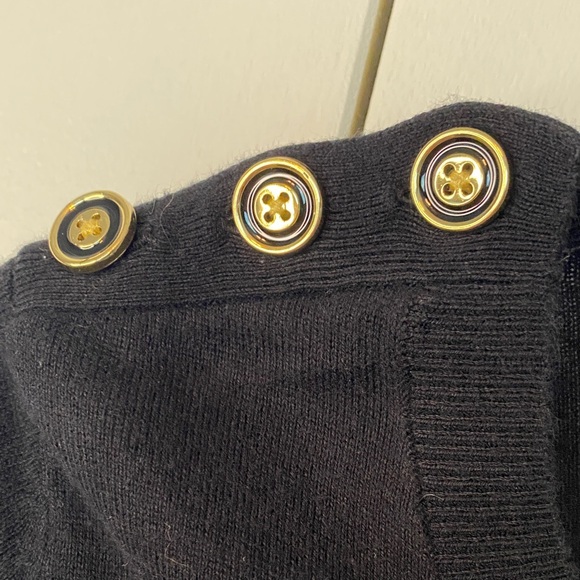 ♥️Banana Republic Black Sweater with Button Accents - Picture 5 of 9